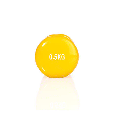 Fausthantel, 0,5 kg, gelb, Stück