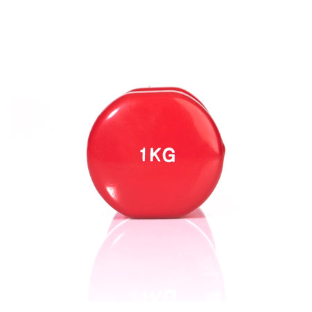 Fausthantel, 1 kg, rot, Stück