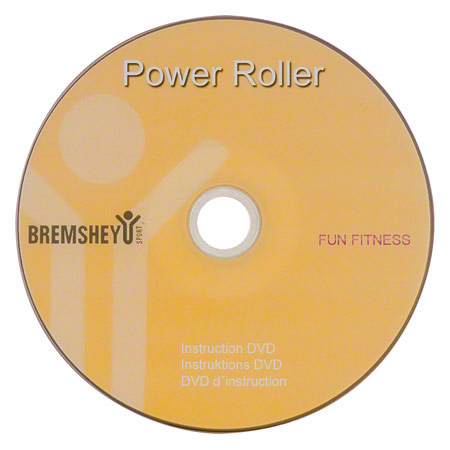 TUNTURI Bauchtrainer Power Roller inkl. Übungs-DVD