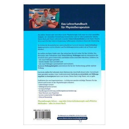 Buch Lehren und Lernen in der Physiotherapie - Das Lehrhandbuch für Physiotherapeuten, 332 Seiten