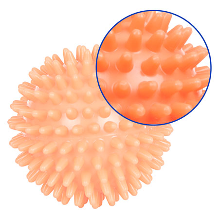 Igel-Ball, ø 6 cm, neon-orange, soft