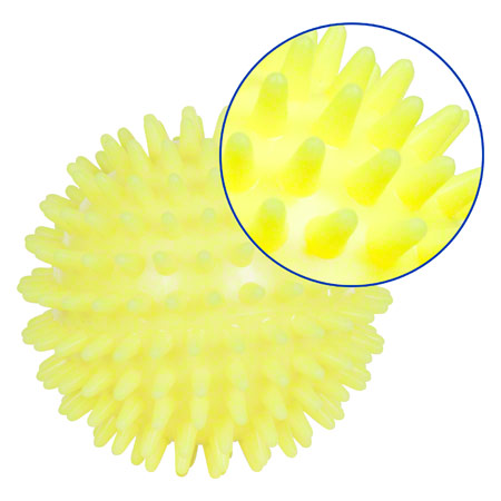 Igel-Ball, ø 8 cm, neon-gelb, soft