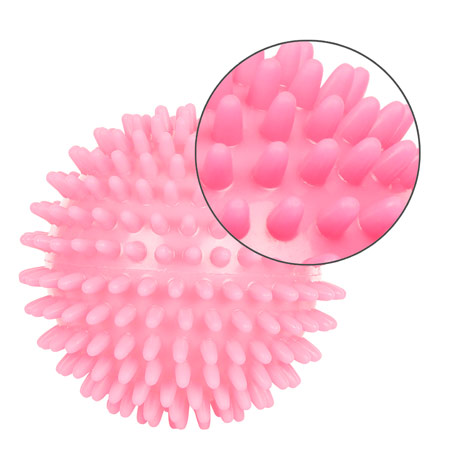 Igel-Ball, ø 9 cm, neon- pink, soft