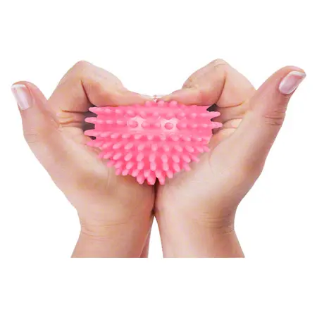 Igel-Ball,  9 cm, neon- pink, soft