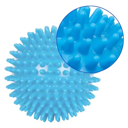 Igel-Ball,  10 cm, neon-blau, soft