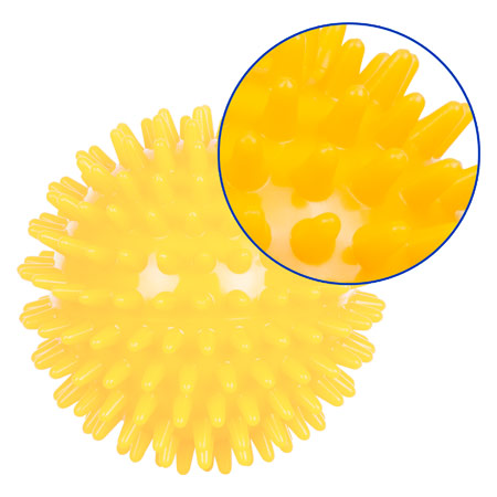 Igel-Ball, ø 8 cm, gelb, mittel