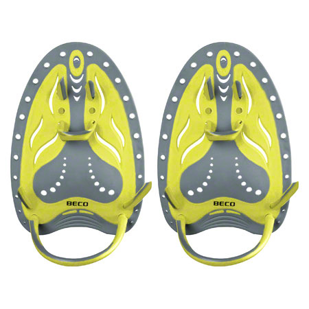 BECO Handpaddles Flex Schwimmtrainer, Gr. S, gelb, Paar