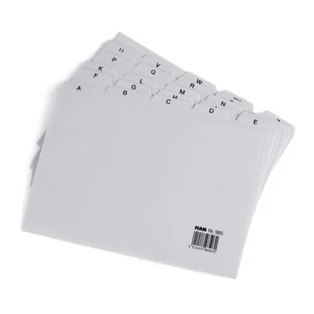 Karteitrog-Set,202-tlg., aus Kunststoff fr max. 800 Karten (A5) inkl. 200 Karteikarten & Register