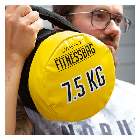 Gymstick FItnessbag, 7,5 kg, gelb, ø 20 cm x 50 cm
