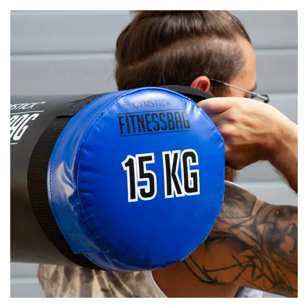 Gymstick Fitnessbag, 15 kg, blau, ø 22,5 cm x 55 cm