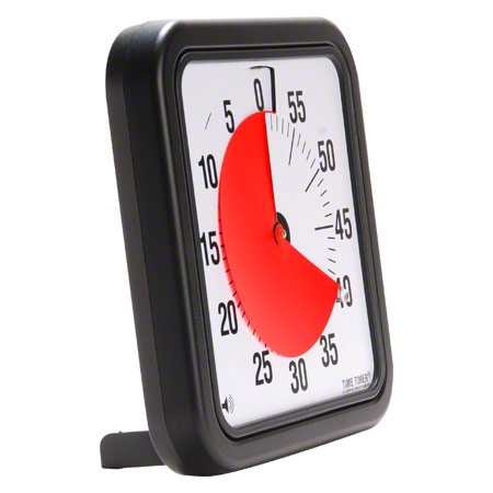 Time Timer Tischuhr mit akustischem Signal, 60 Min., groß, 30x30 cm