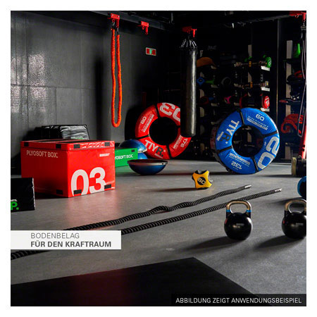 PAVIGYM Fitnessboden für den Kraftraum Endurance, 100x100x0,7 cm