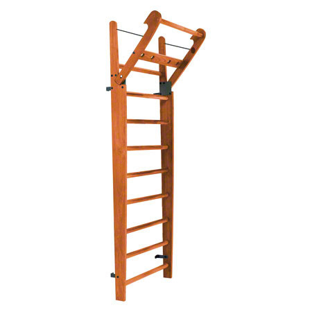 NOHrD Sprossenwand Kirsche, ausklappbar, 10 Sprossen, HxBxT 230x80x13 cm