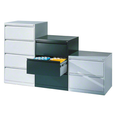 Hngeregistraturschrank mit 2 Schubladen, LxBxH 73,3x78,7x59 cm, zweibahnig