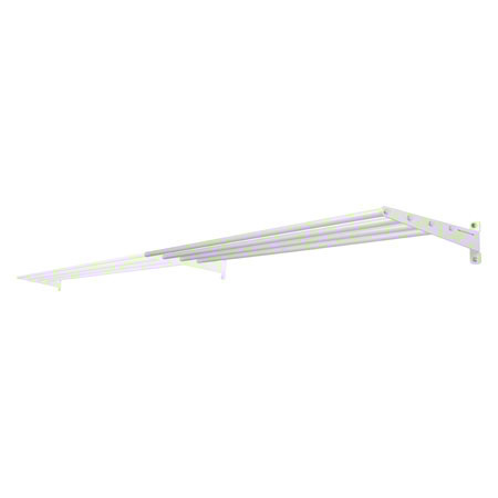 Wandhalterung, 175 cm, mit 4 Auflagestäben, Erweiterungsmodul, 5-tlg.