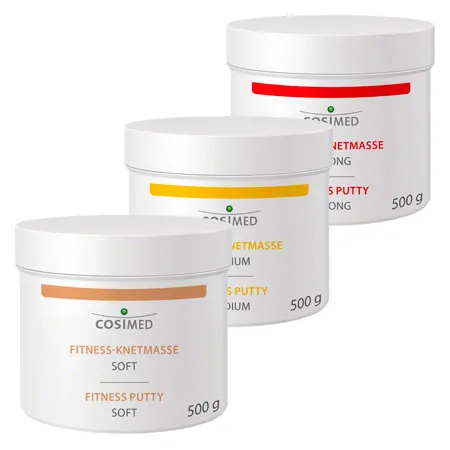 cosiMed Fitness-Knetmasse medium, 500 g, gelb