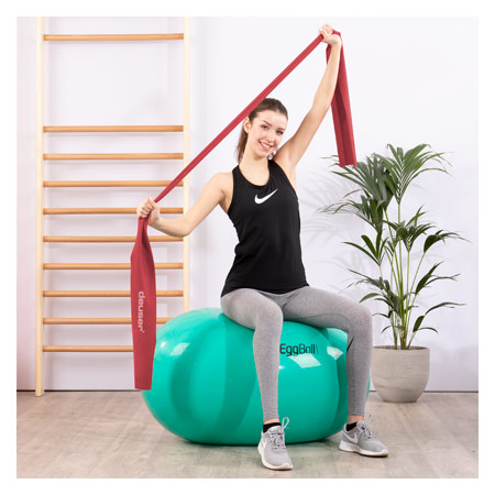 Deuser Physio Band, 25 m x 15 cm, extra stark, rot