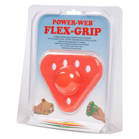 Power-Web Flex-Grip Handtrainer, mittel, rot