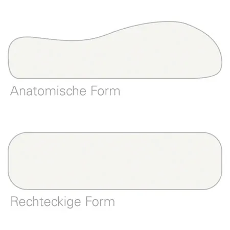 Viscoline-Reisekopfkissen, Anatomische Form inkl. Beutel, wei, LxBxH 34x33x13 cm