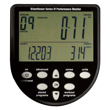 WaterRower Rudergerät Esche, inkl. S4 Monitor und Bodenschutzmatte, Set 2-tlg