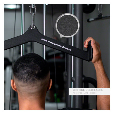 Sport-Tec ergonomischer Latzug- und Rudergriff, 61x10 cm