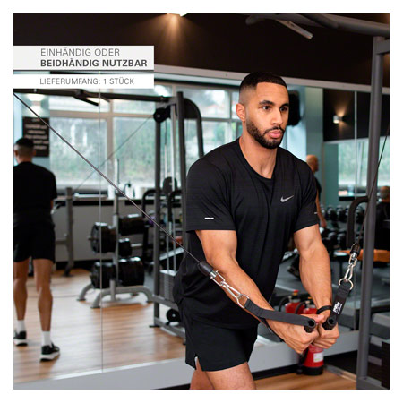 Sport-Tec Zuggriff mit Anti-Rutsch, schwarz