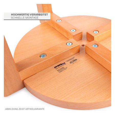Gymnastikhocker aus Holz, Ø 32 cm