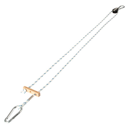Seilzug mit Karabinerhaken, 115-200 cm