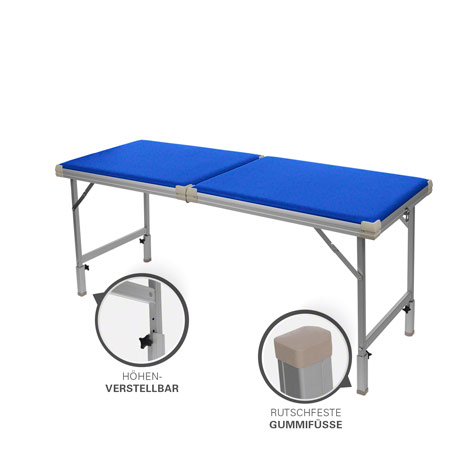 Alu-Kofferliege Robusta ST, LxBxH 170x56x70-82 cm