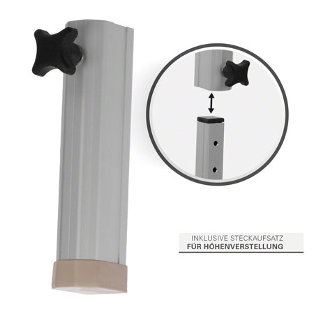 Alu-Kofferliege Robusta ST, LxBxH 170x56x70-82 cm