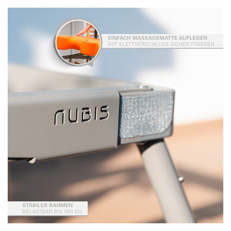 NUBIS Aufblasbare Massageliege Pro 2.0, inkl. Hocker 35 x 50 cm