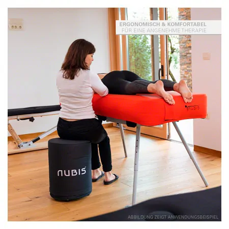 NUBIS Aufblasbare Massageliege Pro, inkl. Hocker 35x50 cm