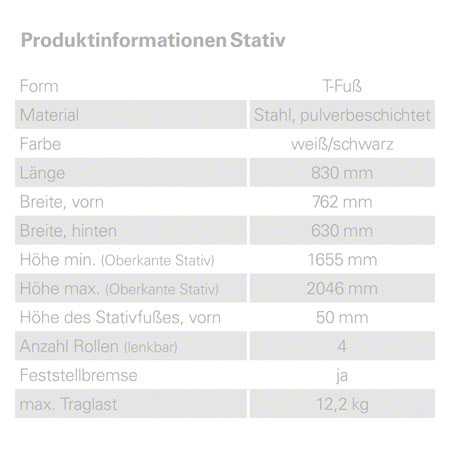 Rotlichtstrahler TGS Therm 6 Stativmodell inkl. Stativ und Dimmer
