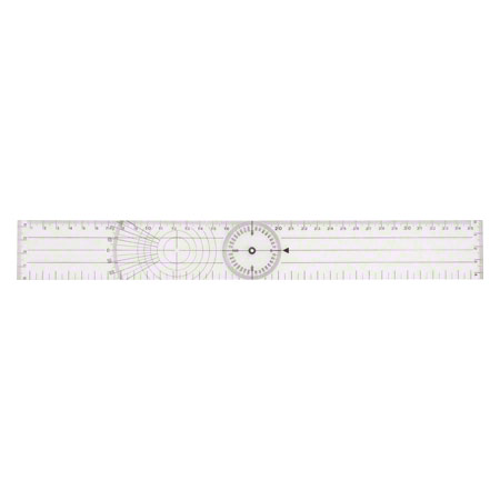 Winkelmesser, Schenkellänge 18 cm, transparent
