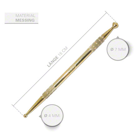 Akupressurstift-Set, 3-tlg., 13 cm, ø 2,5 / 4,5 mm + ø 3 / 6 mm, 15 cm, ø 4 / 7 mm