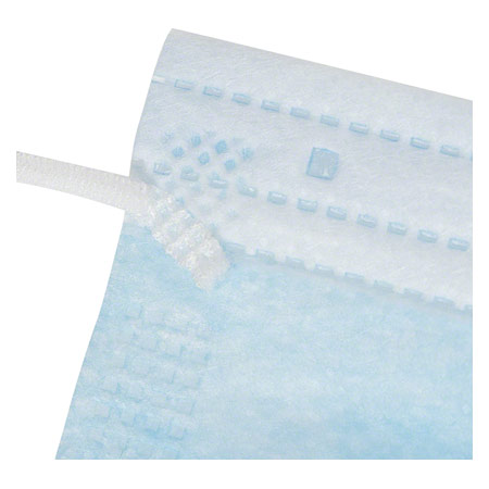 Medizinischer Einmal-Mundschutz mit Elastikband und Nasenbügel, 50 Stück