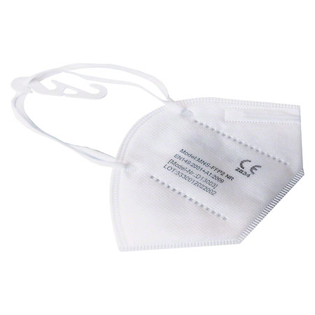 Einmal-Mundschutz MNS-FFP2 mit Elastikband und Nasenkontur, 10 Stück