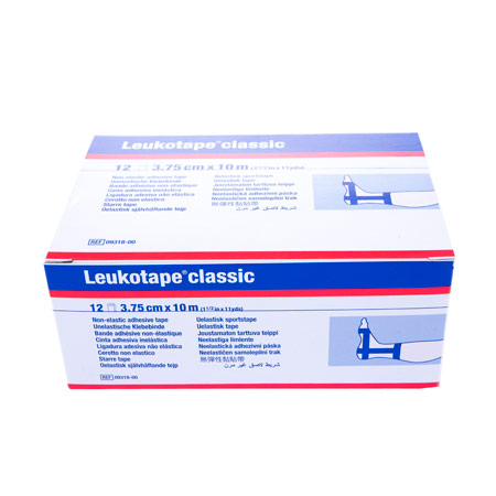 Leukotape Classic, 10 m x 3,75 cm, blau, 12 Stück