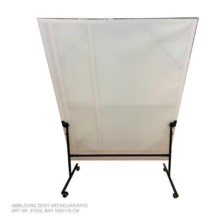 Leichtspiegel, B x H 75 x 200 cm, fahrbar und schwenkbar