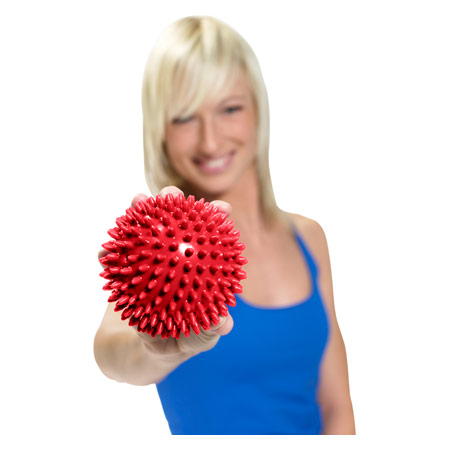 ARTZT vitality Massage-Ball mit Ventil, Ø 9 cm, rot, 2 Stück