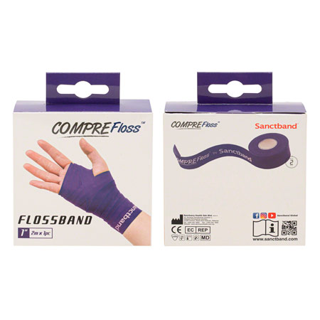 Flossband Level 3, 2 m x 2,5 cm, stark, violett
