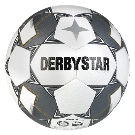 Derbystar Fuball Brillant TT v24, weiss/silber, Gre 5