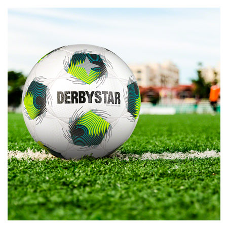 Derbystar Fußball Brillant TT DB v24 gelb/petrol, Größe 5