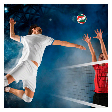 Molten Volleyball Wettspielball V5M4500-DE, Größe 5