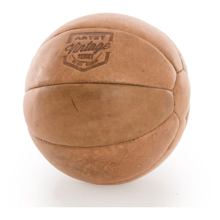 ARTZT Vintage Series Medizinball aus Leder, 2 kg