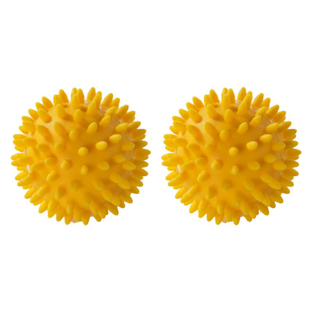 ARTZT vitality Massage-Ball mit Ventil, Ø 8 cm, gelb, 2 Stück