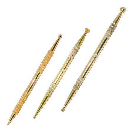 Akupressurstift-Set, 3-tlg., 13 cm, ø 2,5 / 4,5 mm + ø 3 / 6 mm, 15 cm, ø 4 / 7 mm