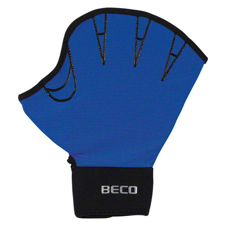 BECO Neoprenhandschuhe mit Fingeröffnung, Gr. L, Paar, blau