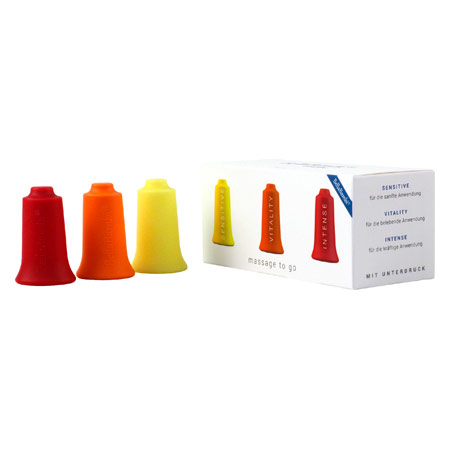 BellaBambi mini trio SENSITIVE gelb, REGULAR orange, INTENSE rot Faszien Cup Set