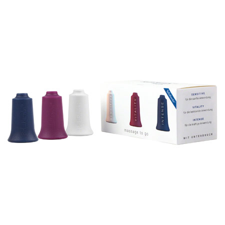 BellaBambi mini trio SENSITIVE wei, REGULAR orchidee, INTENSE blau Faszien Cup Set